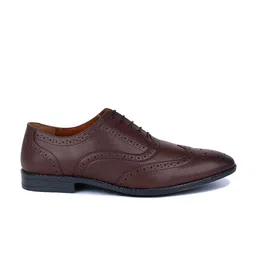 louis stitch Men Leatherette Brogue Formal Shoes image 3