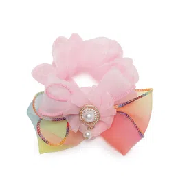 LAIDA Women Set of 2 Embellished Scrunchie Ponytail Holders image 3