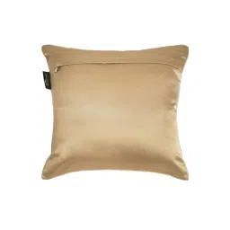 HOSTA HOMES Cream and Gold Toned Set of 2 Ethnic Motifs Velvet Square Cushion Covers image 3