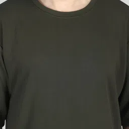 Raxedo Men Dry-Fit Solid Oversized Round Neck T-Shirt image 4