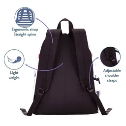 Genie Unisex Geometric Print Medium Casual Backpack -20L image 2