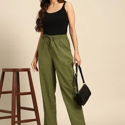 all about you Women Solid Trousers-image-50
