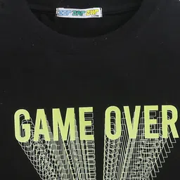 ZIP ZAP ZOOP Boys Pack Of 2 Printed Round Neck Pure Cotton T-shirt image 4