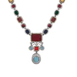 Anvik Gold Plated CZ Studded Necklace and Earrings image 3