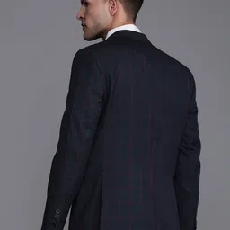 Louis Philippe Checked Single-Breasted Slim Fit Formal Blazer image 4