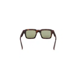 ermenegildo zegna accessories Ermenegildo Zegna Men Acetate Brown Frame Green Lens Square Full Rim Sunglass-Ez0283 48 52N (48) image 4