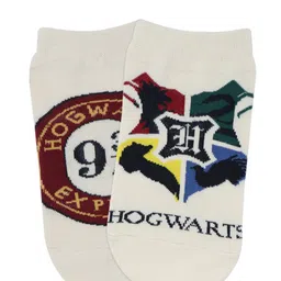 socksxpress Balenzia Women Pack Of 2  Harry Potter Hogwarts Crest & Hogwarts Express Ankle Socks image 5