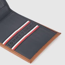 Tommy Hilfiger Men Tan Leather Two Fold Wallet image 5