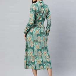 Cottinfab Paisley Printed Midi Shirt Dress image 2