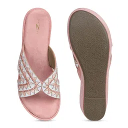 Shezone Women Wedge Heel Sandals with Laser Cuts image 2