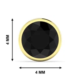 ORIONZ Men 925 Sterling Silver Cubic Zirconia Brilliant Bezel Circular Studs image 4