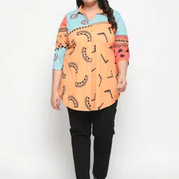 Amydus Women Plus Size Printed Casual Shirt image 5