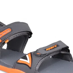 Sparx Men Grey & Orange Sports Sandals image 5