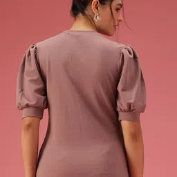 DressBerry Self-Design Puff Sleeves Top image 3