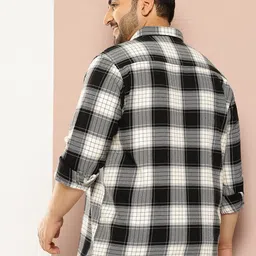 Thomas Scott Plus Size Checked Casual Shirt image 5