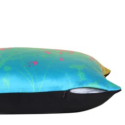 ANS Green & Blue Set of 3 Floral Square Cushion Covers image 5