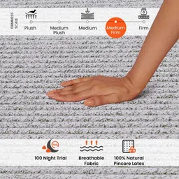 Sleepyhead Laxe Natural Pincore Latex 8" Double Mattress (75x48 Inch) image 3