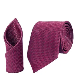 CALIXTO Men Pack of 3 Woven Design Broad Tie image 2