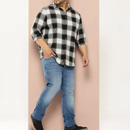 Thomas Scott Plus Size Checked Casual Shirt image 2