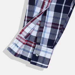 Monte Carlo Boys Tartan Checked Casual Smart Fit Shirt image 2