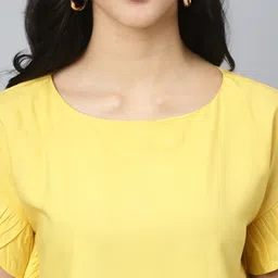 FLAMBOYANT Flutter Sleeves Regular Crop Top image 4