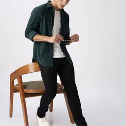 HERE&NOW Slim Fit Vertical Striped Opaque Casual Shirt image 3