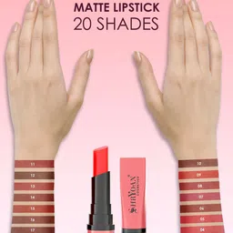 SHRYOAN 4-Pcs Long Lasting Matte Lipstick 4.2g Each- Rangy Red-Neon Red-Mahogany-Rosewood image 2