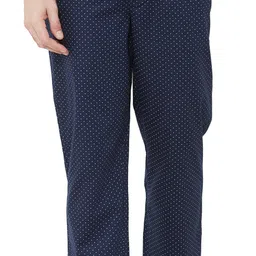 urban scottish Comfortable Pajama 100% Cotton with Side Pocket Dark Blue Men Pyjama-picture-27
