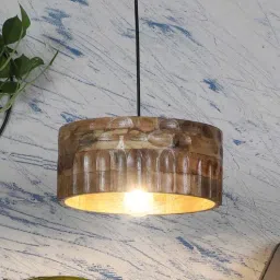 sapphire Natural Drum Hanging Lights With Plug Type E-14-picture-33