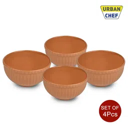 urban chef Ceramic Yellow 500 ML Serving Bowl Set of 4 image 4