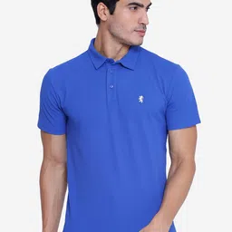 Red Tape Men Blue Polo Collar Applique T-shirt-picture-33