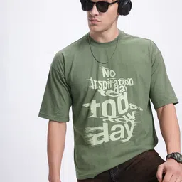 glitchez Casual Edge Typo Print Drop-Shoulder Relaxed T-shirt-picture-27