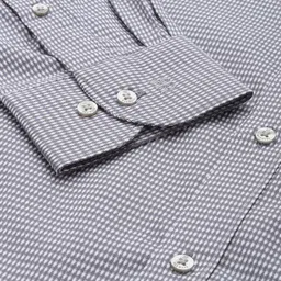 Raymond Self Design Slim Fit Opaque Pure Cotton Formal Shirt image 3