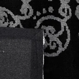 PRESTO Black & White Printed Hand-Tufted Anti-Skid Polyester Carpet image 4