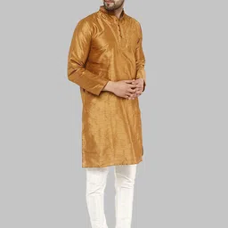 ROYAL KURTA Men Mandarin Collar Kurta image 3