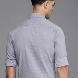 Raymond Self Design Slim Fit Opaque Pure Cotton Formal Shirt image 5