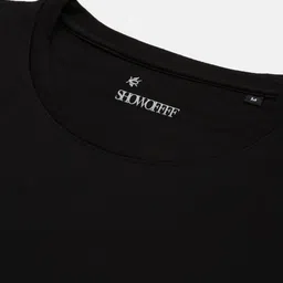 SHOWOFF Men Solid Round Neck Cotton T-shirt image 2