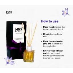 Love Earth Premium Reed Diffuser Scent with Lavender Fine Living Fragrance Calming Properties image 5