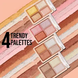 GLAM21 Perfect Me! 4 Shades Highlighter Palette Blusher image 4