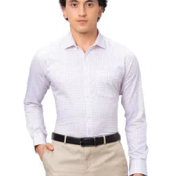 Park Avenue Medium Red Cotton Slim Fit Checks Shirt-picture-33