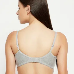 Clovia Grey Non Wired Non Padded Full Coverage Bra image 2