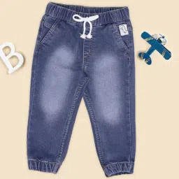 Pantaloons Baby Infant Boys Blue Glow Joggers-image-23