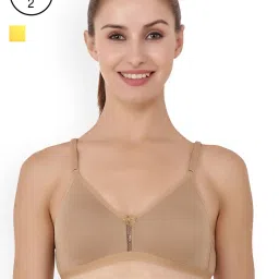 Floret Multicolor Non Wired Non Padded T-Shirt Bra (Pack Of 2) image 2