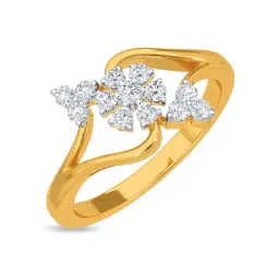 Kisna Diamond & Gold Jewellery Vince 14k (585) Diamond & Gold Ring For Women-picture-22
