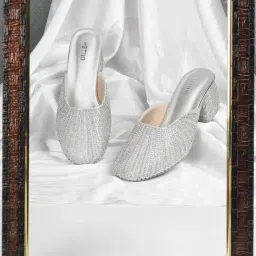 Metro Women's Silver Mules-picture-29