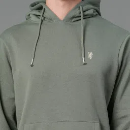 Red Tape Olive Regular Fit Hooded Sweatshirt image 4