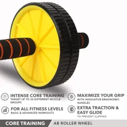 Strauss Double Exercise Wheel (Yellow) image 4