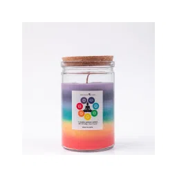 Samskara Home Multi-Color 7-Chakra Jar Candle image 1