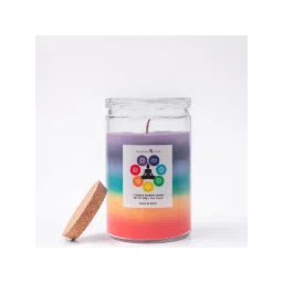 Samskara Home Multi-Color 7-Chakra Jar Candle image 2