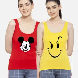 Friskers Multicolor Printed Camisole (Pack Of 2)-picture-21